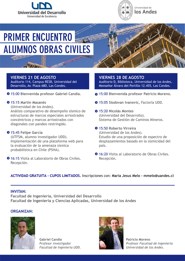Primer Encuentro de Alumnos de Obras Civiles