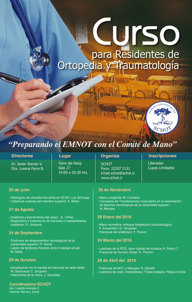 Curso para Residentes de Ortopedia y Traumatología