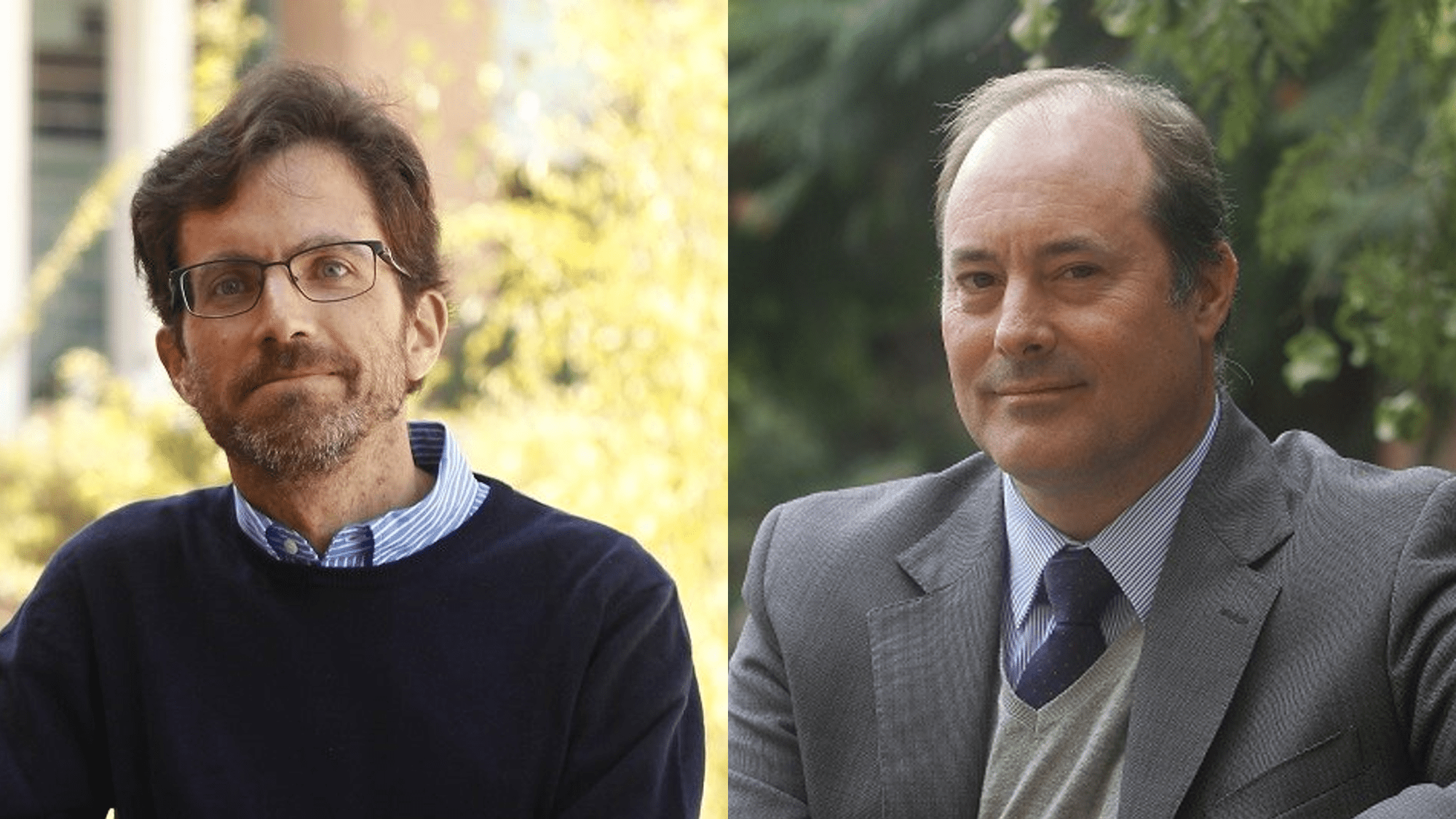 Jaime Cisternas y Jaime Anguita, académicos de la Facultad de Ingeniería y Ciencias Aplicadas de la Universidad de los Andes.