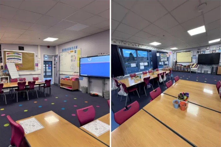 Sala de Clases de Colegio en Newcastle, UK.