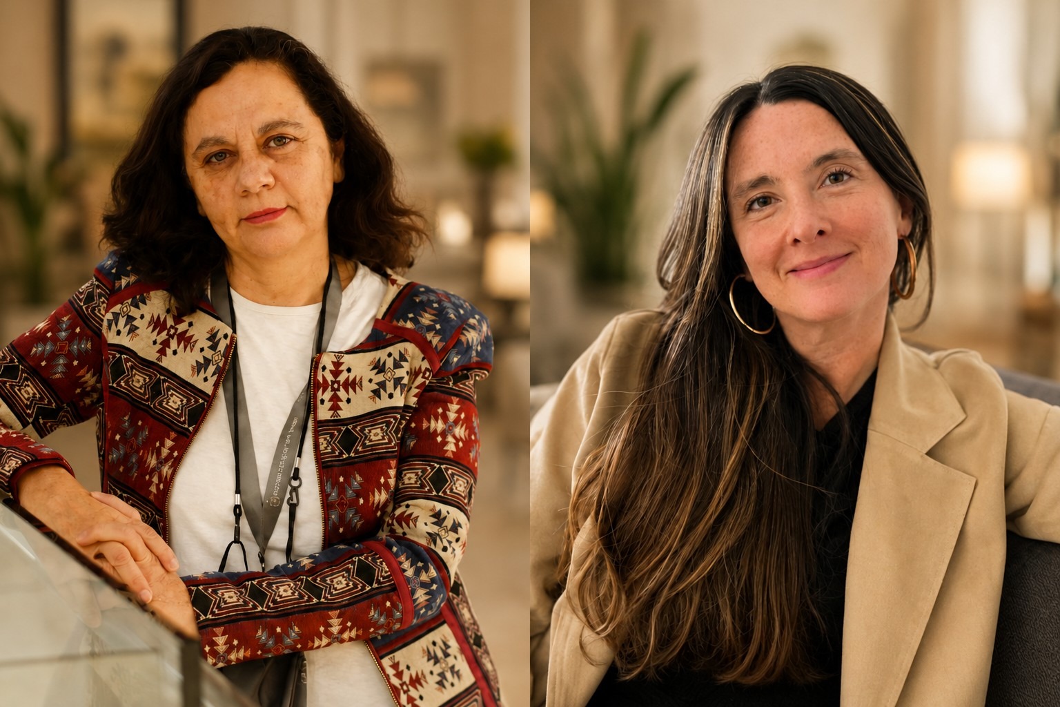 De izq. a der.: María del Carmen Clemente, directora de Sistemas y TI y María José Hormazábal, subdirectora de Experiencia y Proyectos.