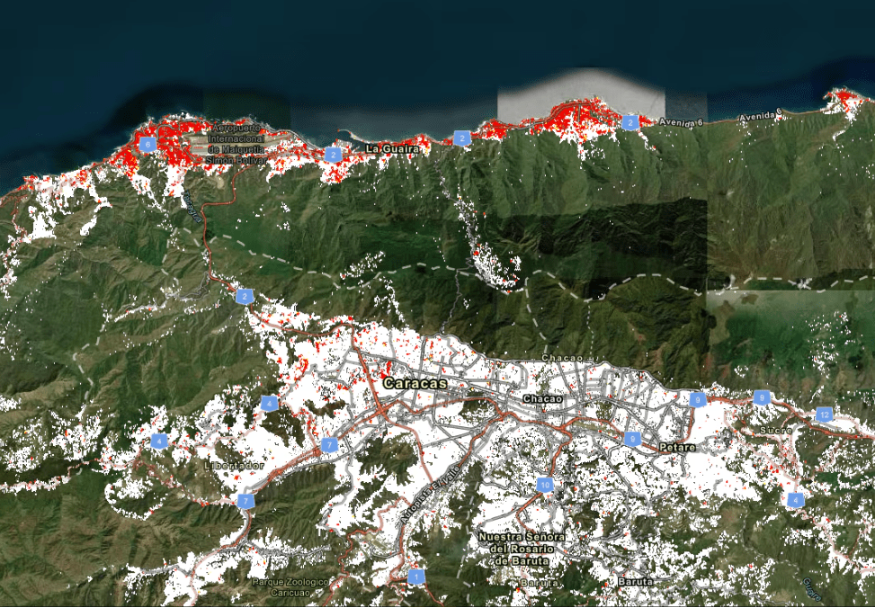 A 16 años del gran terremoto chileno: Qué lecciones dejó para la ingeniería y para el caso venezolano 3 mapa satelital vzla
