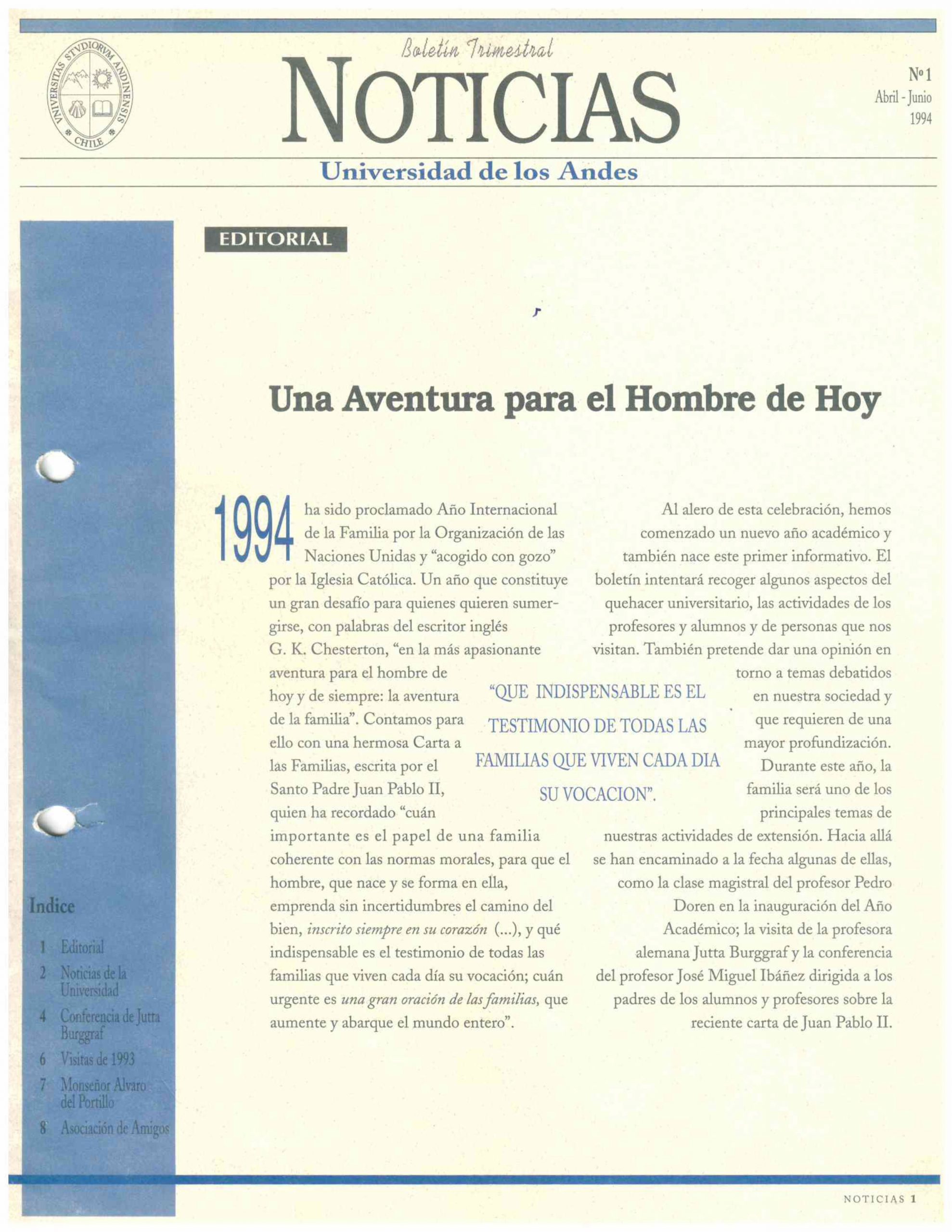 Portada de Revista Campus 1994