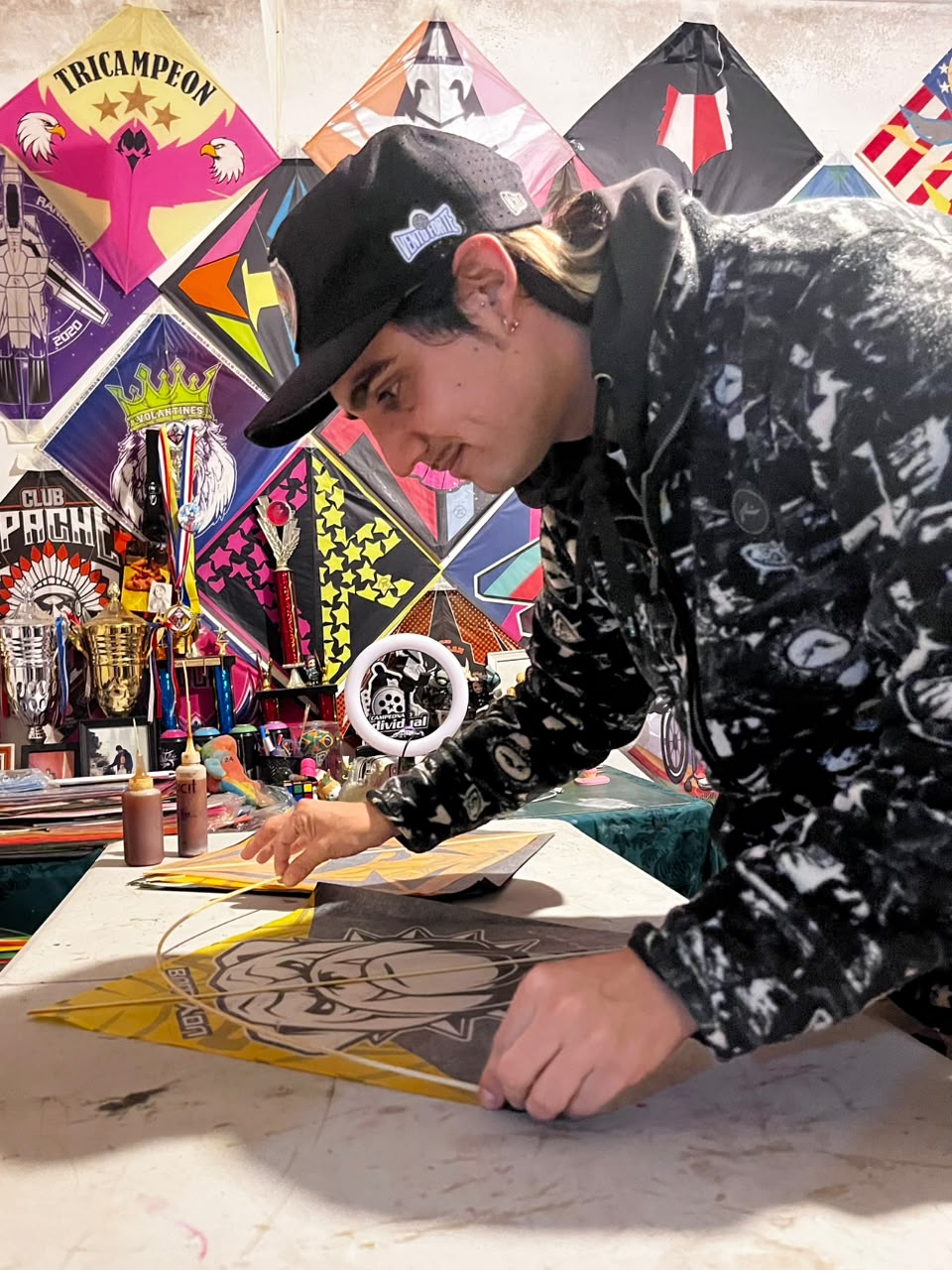 Taller de volantines 3 tallerista