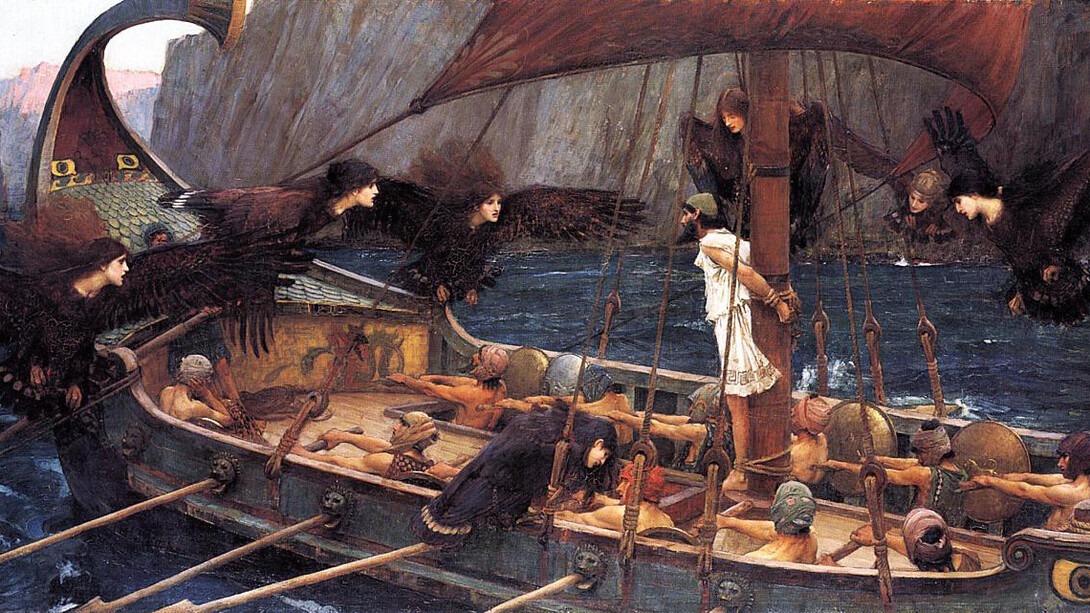 Ciclos y charlas 45 Ulises y las sirenas John William Waterhouse 1891 Como Odiseo la sociedad actual se enfrenta a